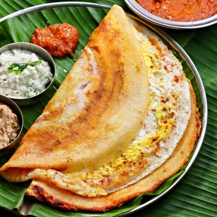Double Egg Dosa.